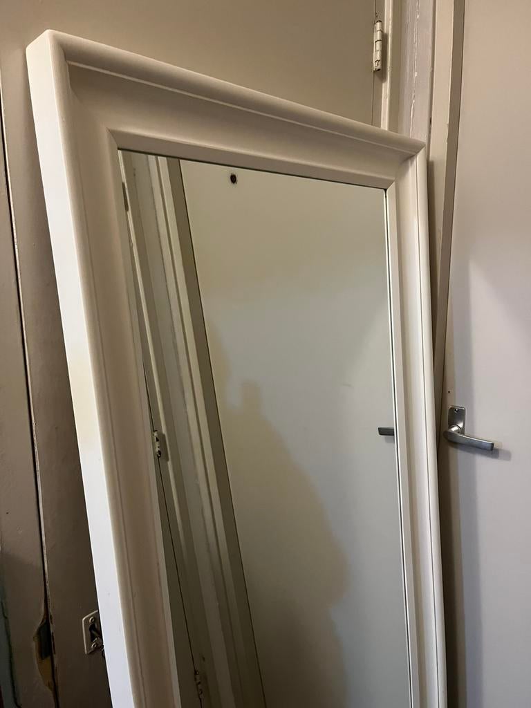 IKEA Hemnes wit hout Spiegel, Ophalen, Gebruikt, Rechthoekig, 150 tot 200 cm