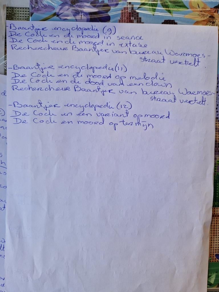 Baantjer!, Boeken, Ophalen