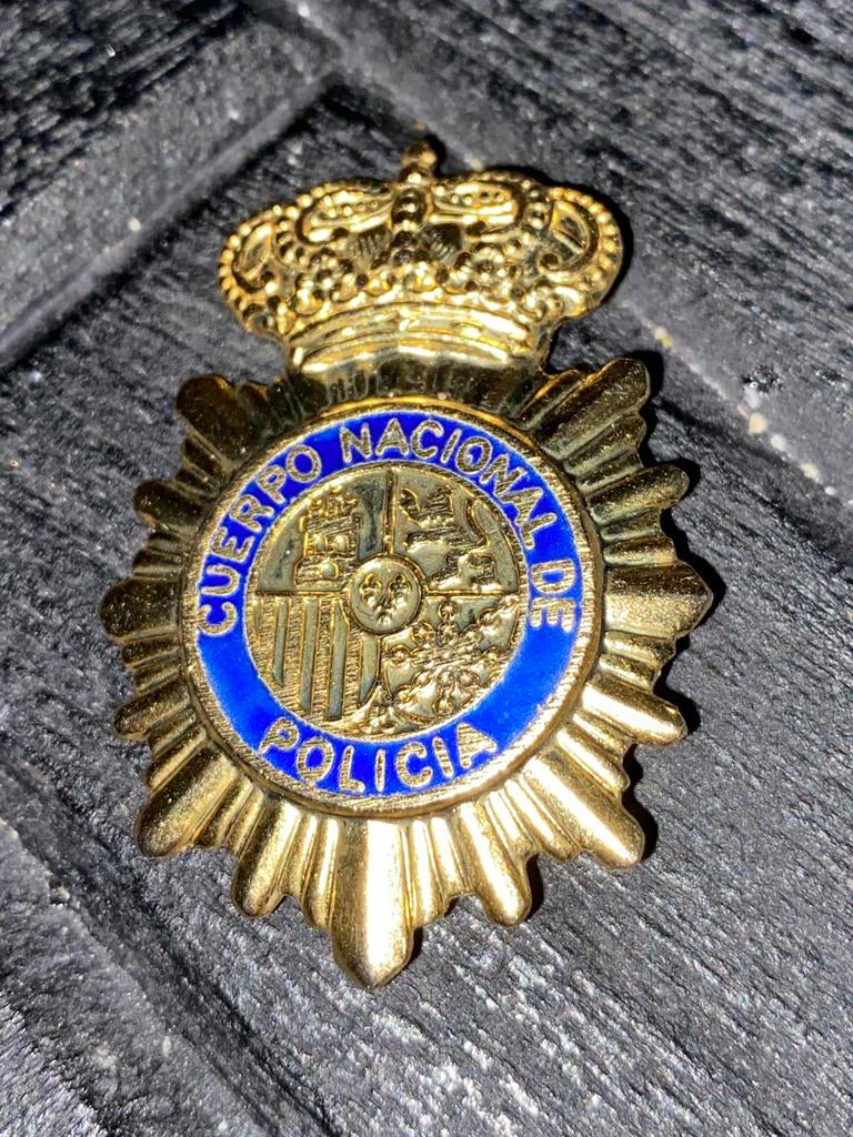 Police Badge Espana Politie Spanje, Verzamelen, Ophalen of Verzenden, Overige gebieden, Embleem of Badge