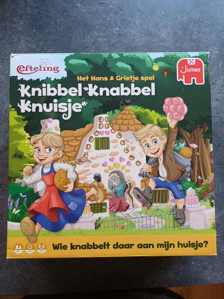 Knibbel, knabbel, knuisje, Hobby en Vrije tijd, Gezelschapsspellen | Bordspellen, Ophalen of Verzenden, Zo goed als nieuw, Jumbo