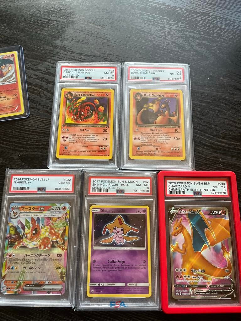 Pokémon kaarten PSA gegradeerd en losse kaarten, Hobby en Vrije tijd, Verzamelkaartspellen | Pokémon, Ophalen of Verzenden, Gebruikt