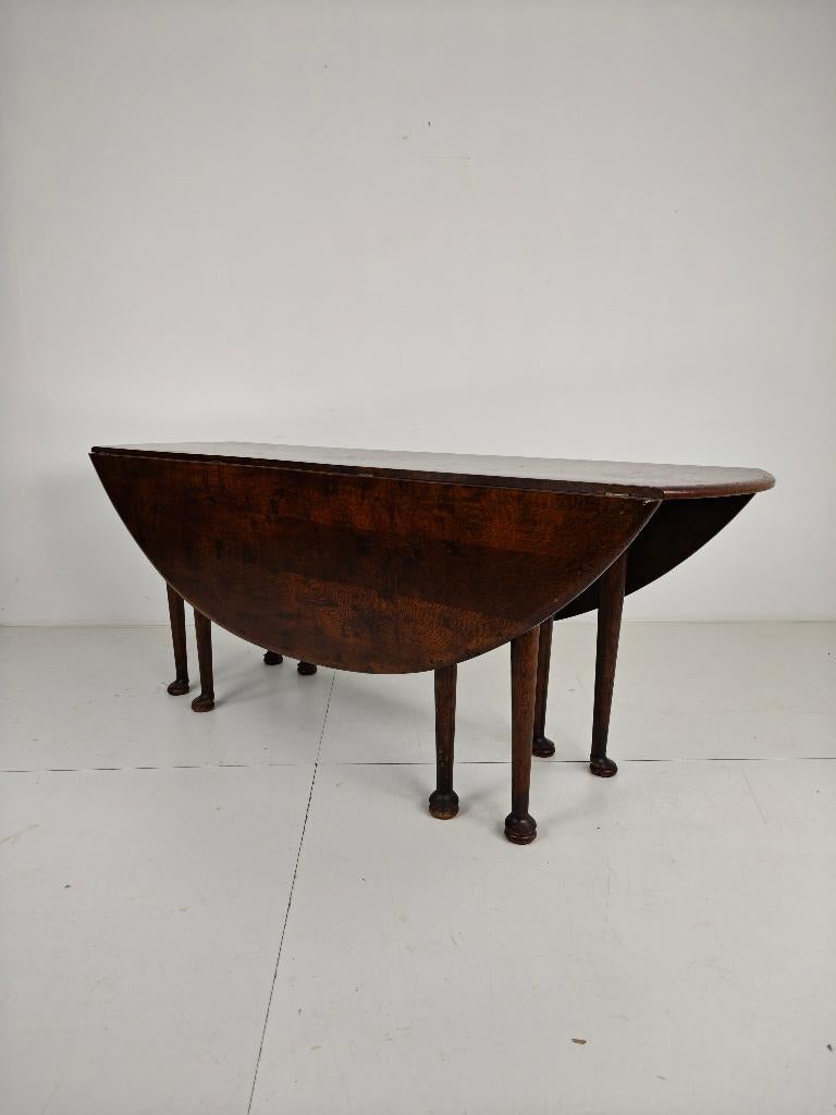 Antieke Engelse HANGOOR Eettafel – Victoriaans – 8 Poten, Ophalen of Verzenden