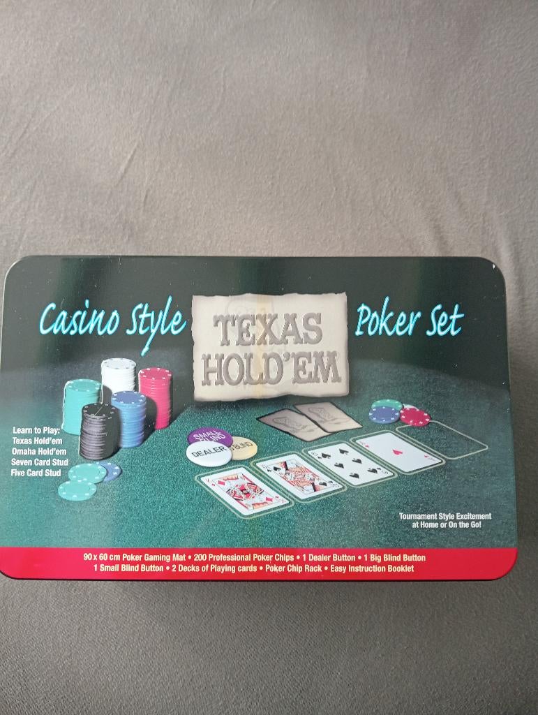 pokerset, Hobby en Vrije tijd, Gezelschapsspellen | Kaartspellen, Ophalen, Nieuw
