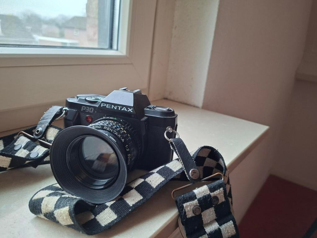 Pentagon P30 spiegelreflex camera, Audio, Tv en Foto, Fotocamera's Analoog, Ophalen of Verzenden, Gebruikt, Spiegelreflex, Pentax