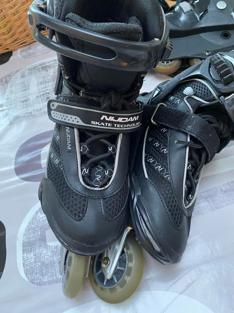 Nijdam Skeelers - Maat 38 - Zwart, Ophalen, Gebruikt, Inline skates 4 wielen, Overige merken