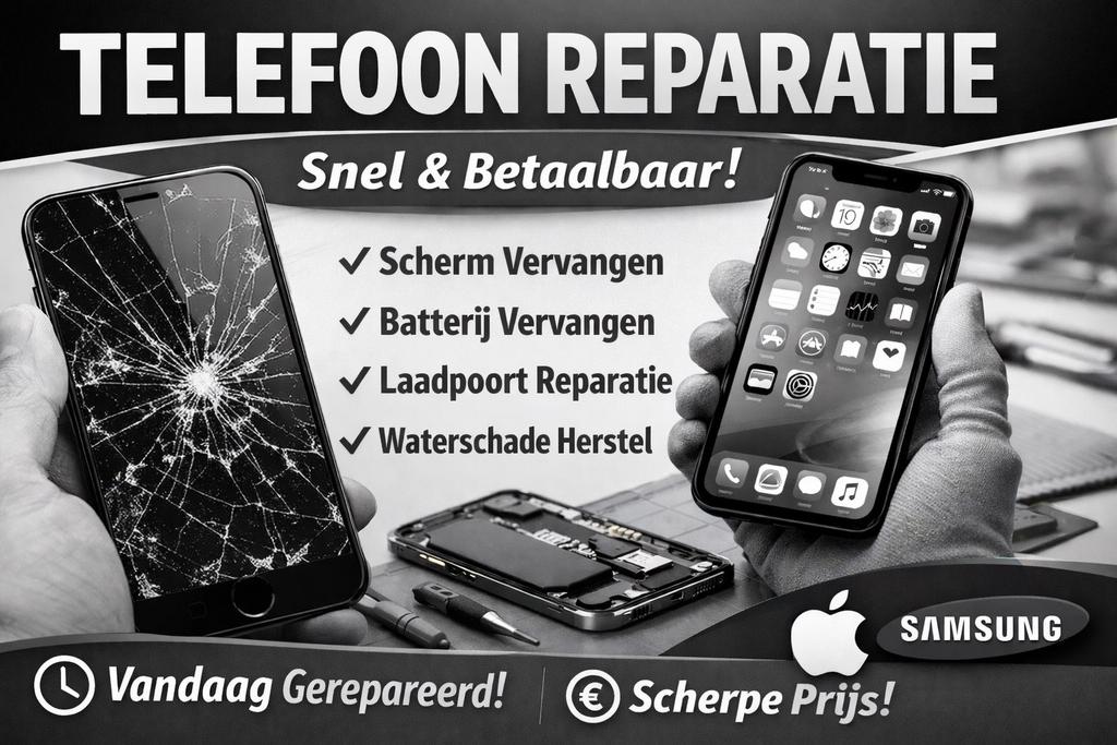 Telefoon kapot? Snelle reparatie scherpe prijs, Ophalen of Verzenden
