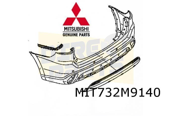 Mitsubishi Outlander (4/18-) achterbumper (bij PDC) (te spui, -, Verzenden, -, Nieuw