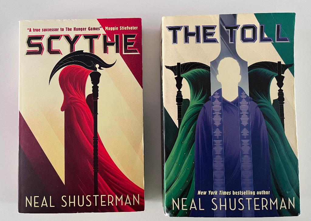 Neal Shusterman x 2 books - Scythe and The Toll, Ophalen of Verzenden, Zo goed als nieuw, Neal Shusterman