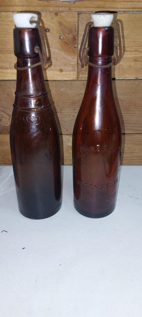 2  Beugelflessen: Hasenbräu Augsburg & Brauhaus Regen, Ophalen