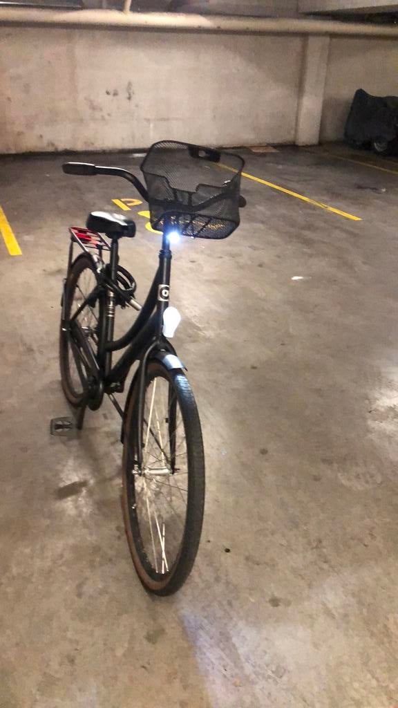 Te koop zo goed als nieuw Mat Zwart Cottina U 1 28 inch, Fietsen en Brommers, Fietsen | Dames | Moederfietsen, 50 tot 53 cm, Ophalen