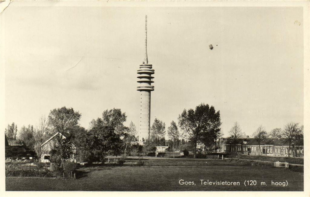 Goes, Televisietoren [120 m. hoog] - 1963 gelopen, Ophalen of Verzenden, Voor 1920, Gelopen, Zeeland