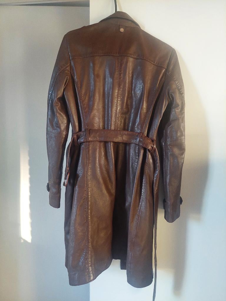Nieuwe bruine leren jas maat M, Maat 38/40 (M), Bruin, Nieuw, Gypsy