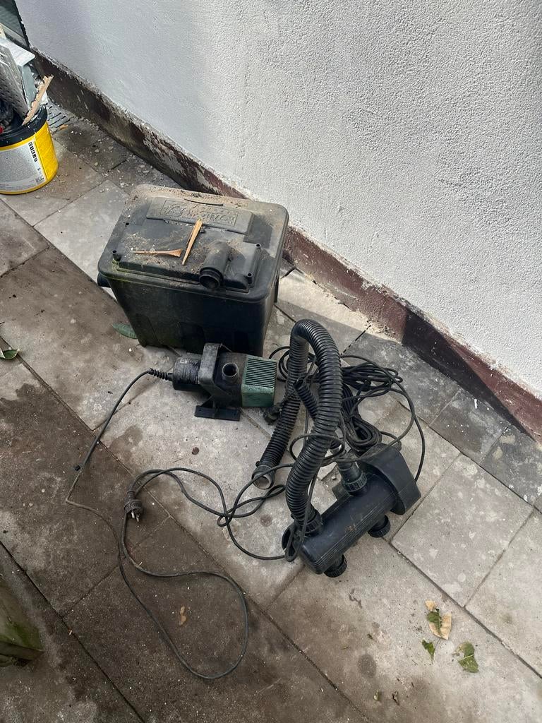 Vijverpomp met filter en UV lamp - Hozelock Cyprio, Ophalen, Gebruikt, Vijverfilter