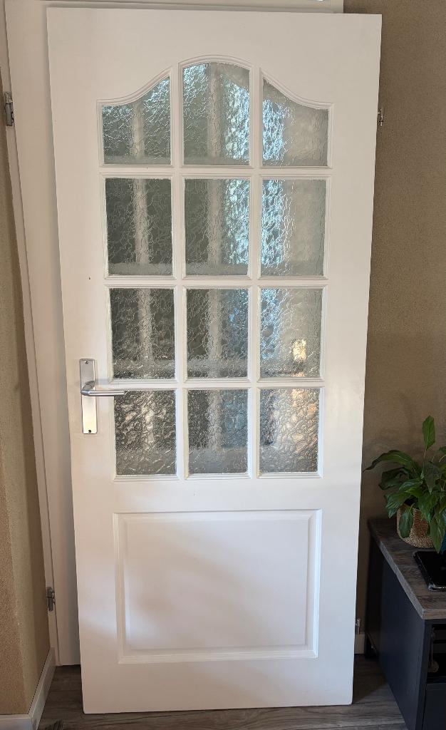 Opdekdeuren met glas, Ophalen, Gebruikt