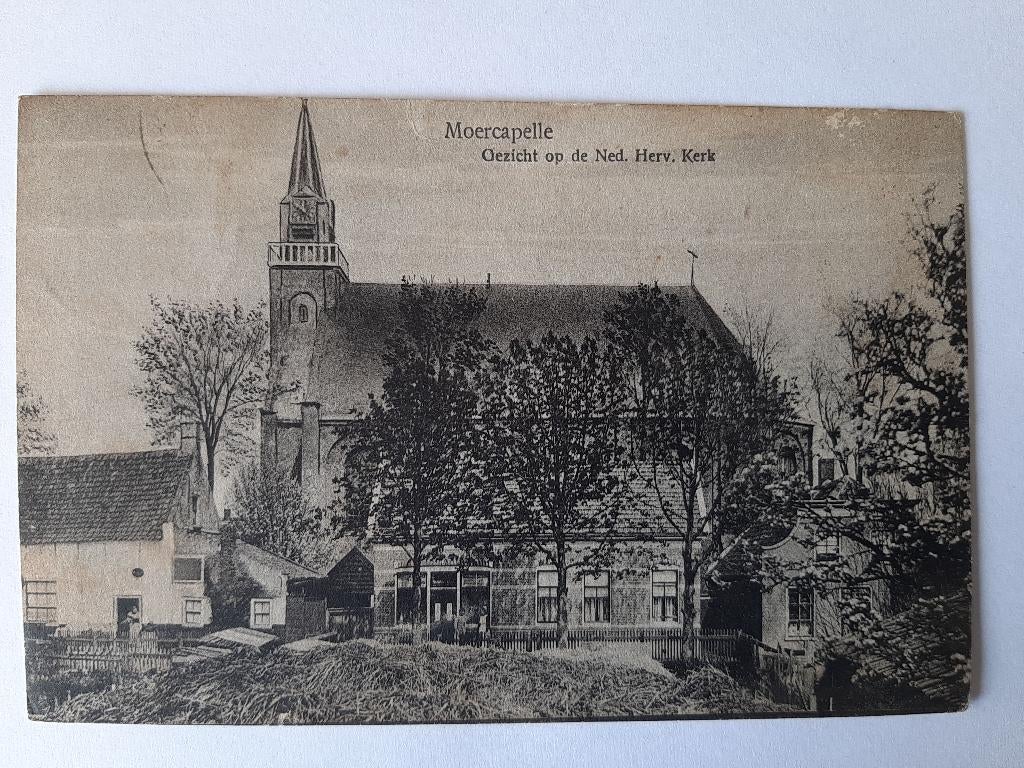 Moerkapelle kerk 1919, Verzenden, Voor 1920, Gelopen, Zuid-Holland