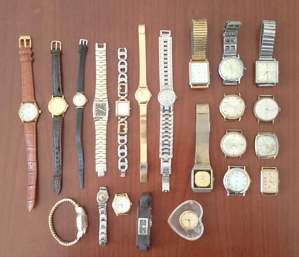 Herenhorloge dameshorloge Tissot Seiko Guess Zentra Stowa et, Staal, Tissot, Polshorloge, Verguld