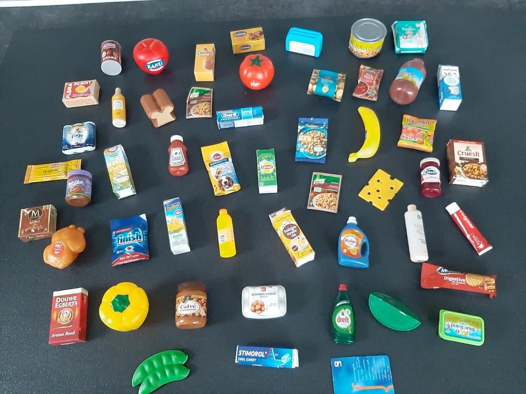 50 mini's kinderkeuken winkeltje spelen boodschapjes, Verzamelen, Supermarktacties, Albert Heijn, Ophalen of Verzenden