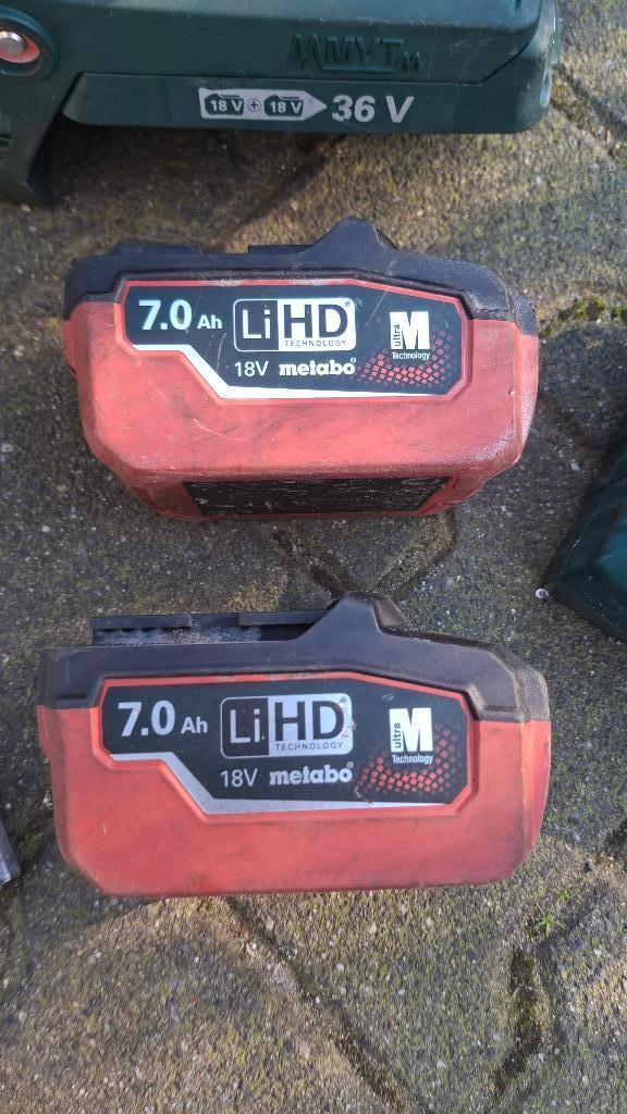Metabo KHA 36-18 LTX 32 Boorhamer sds plus 2x 18v 7.0 Accu!, ., Ophalen of Verzenden, Zo goed als nieuw, .