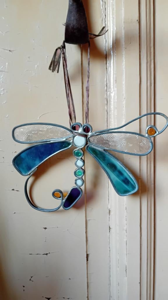 Libelle Glas in lood, Verzenden