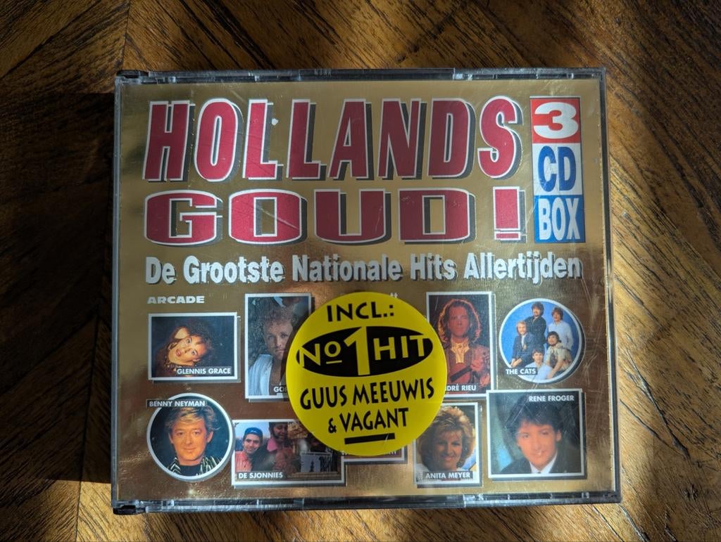 Hollands Goud! 3CD Box - De Grootste Hits!, Cd's en Dvd's, Cd's | Nederlandstalig, Zo goed als nieuw, Levenslied of Smartlap, Boxset