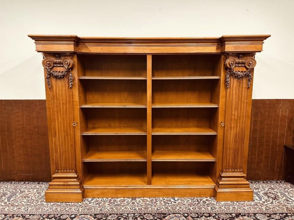 Klassiek Engelse Boekenkast met Zuilen, Antiek en Kunst, Ophalen