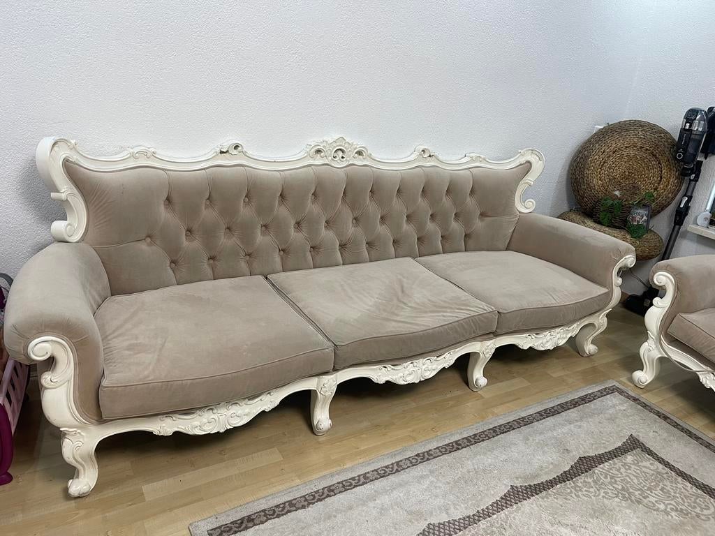 Barok Louis VX stijl fluwelen banken (zo snel mogelijk weg), Huis en Inrichting, 250 tot 300 cm, Minder dan 75 cm, Ophalen of Verzenden