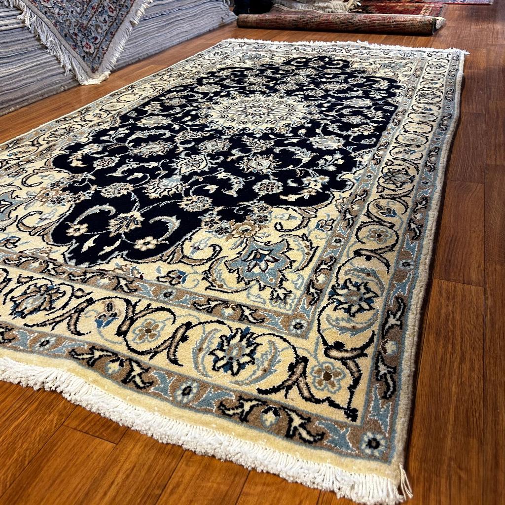 Trendy origineel Perzisch tapijt – 218 x 117 cm – Nain, TTM Wonen, Meubels – (Perzische) Tapijten en Woonaccessoires, 100 tot 150 cm