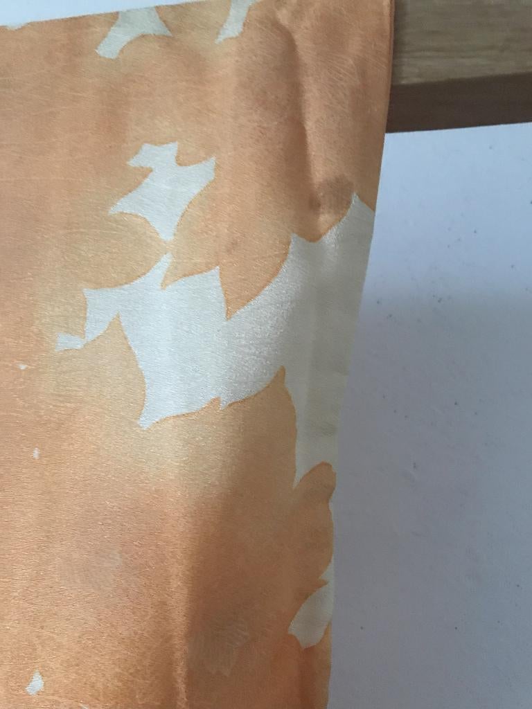 Traditionele Japanse Kimono orange white, Ophalen of Verzenden