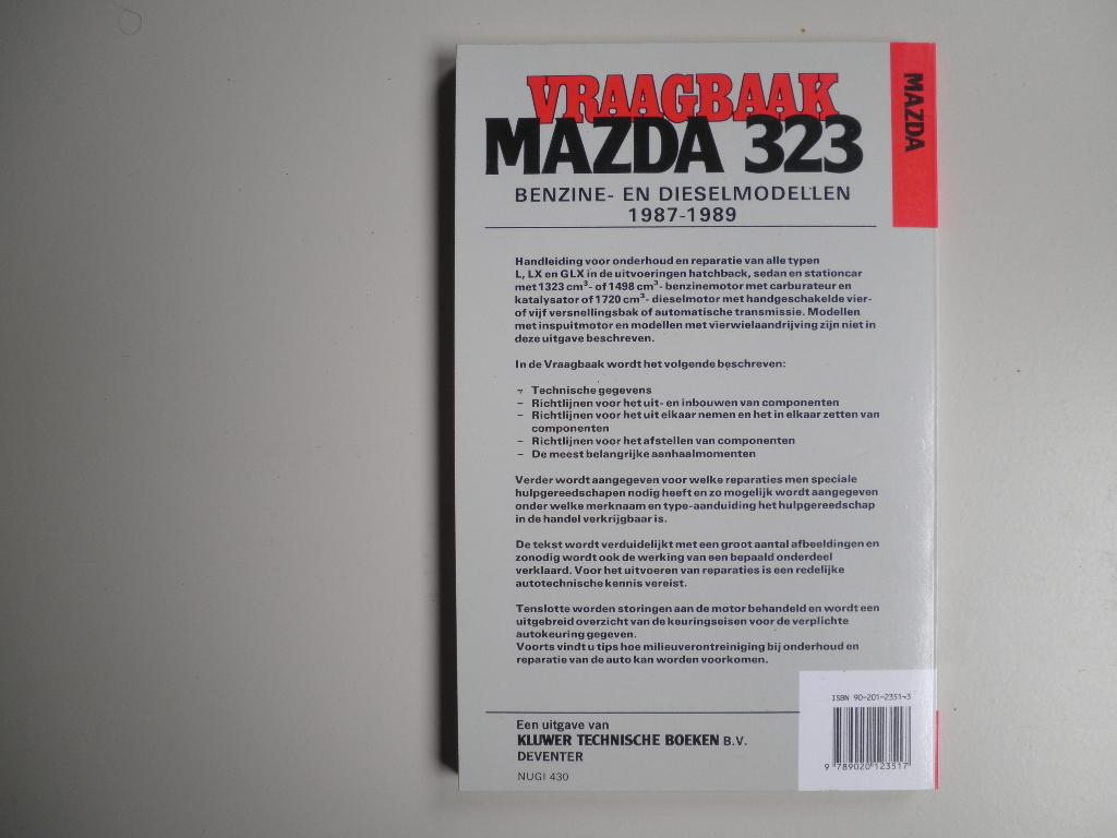 vraagbaak Mazda 323 1987-1989, Verzenden