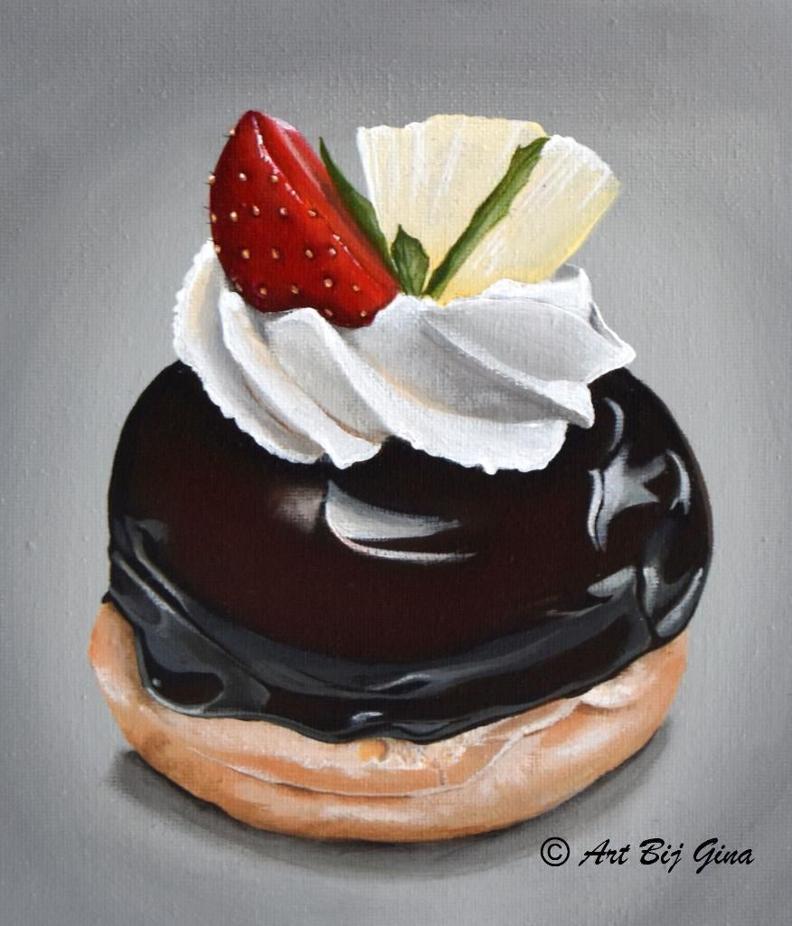 Meesterlijke Moorkop.. Ingelijste Soes geschilderd op doek, Ophalen of Verzenden