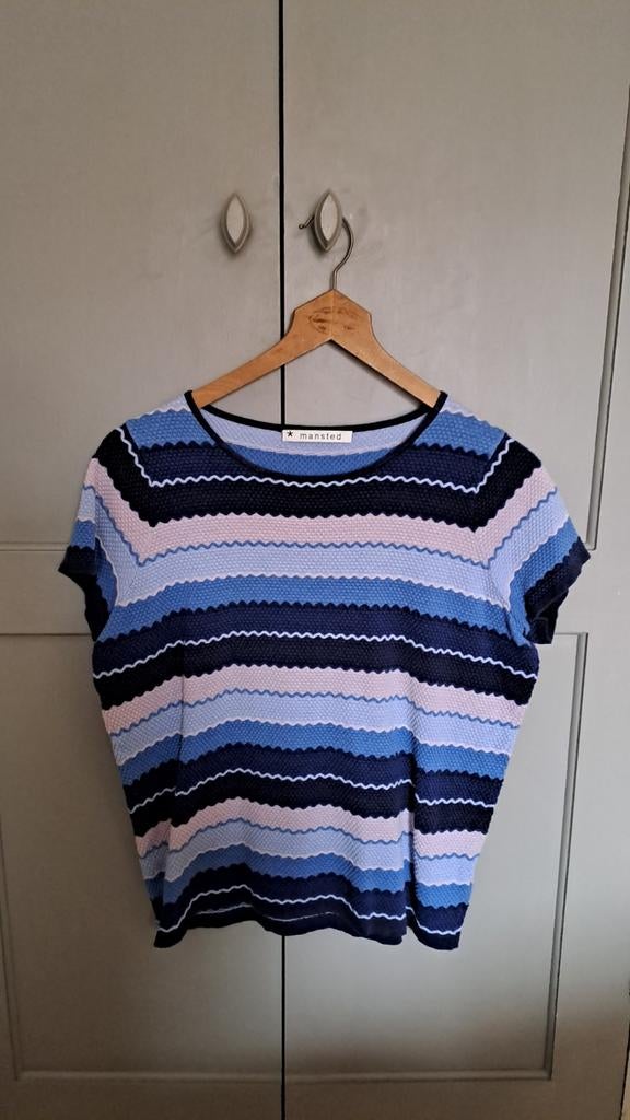 Mansted truitje, meerkleurig, katoen, maat s, valt als m, Kleding | Dames, Ophalen of Verzenden, Zo goed als nieuw, Maat 38/40 (M)