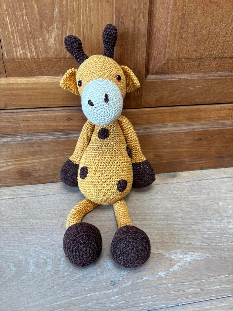 Gehaakte Giraffe Knuffel - Handgemaakt Speelgoed, Ophalen of Verzenden, Nieuw, Overige typen