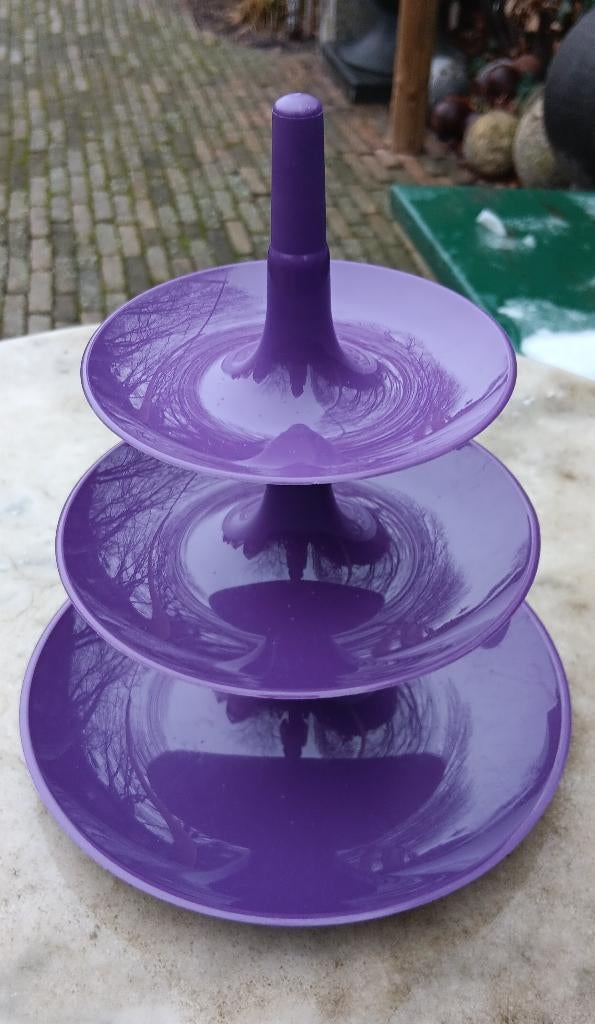 ​KOZIOL model Babell paars 3 laags  etagère, Ophalen of Verzenden, Zo goed als nieuw