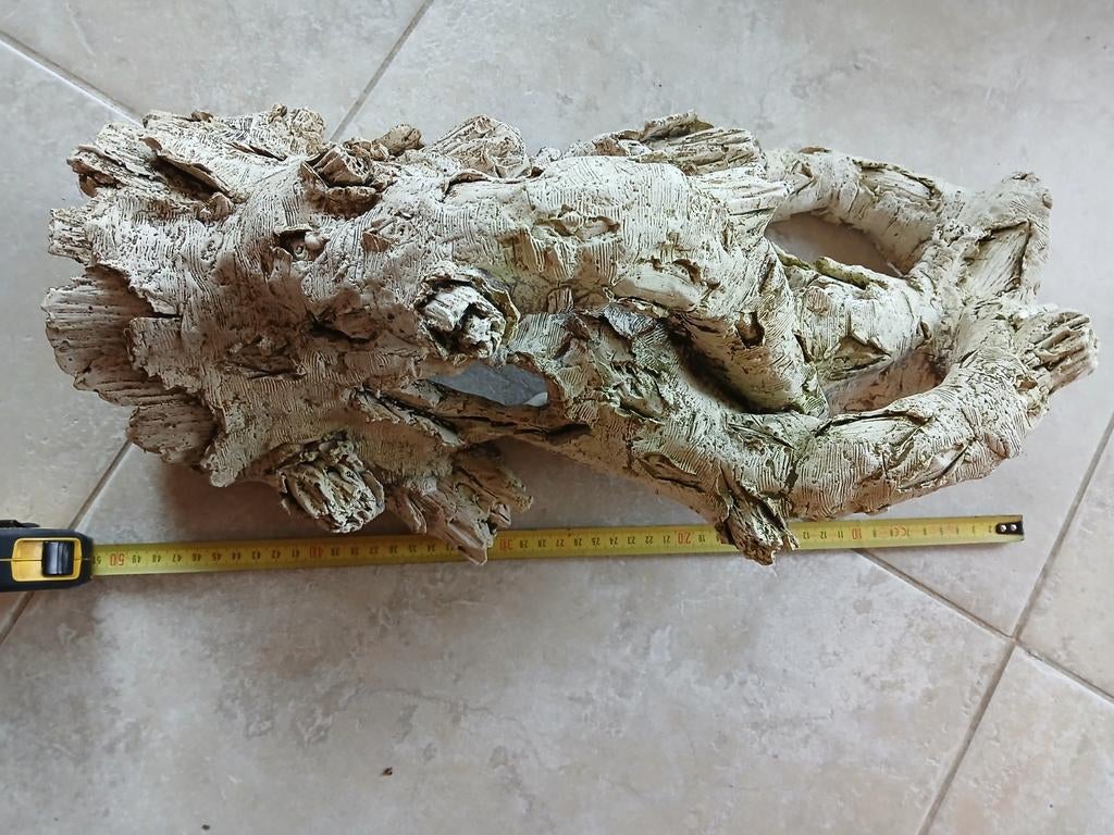 Aquarium ornament boomstam grot 50cm, Dieren en Toebehoren, Vissen | Aquaria en Toebehoren, Ophalen of Verzenden, Zo goed als nieuw