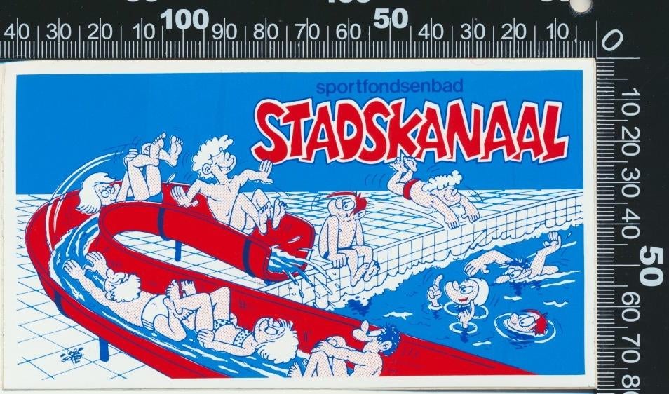 Sticker: Sportfondsenbad Stadskanaal, Verzenden, Zo goed als nieuw, Sport