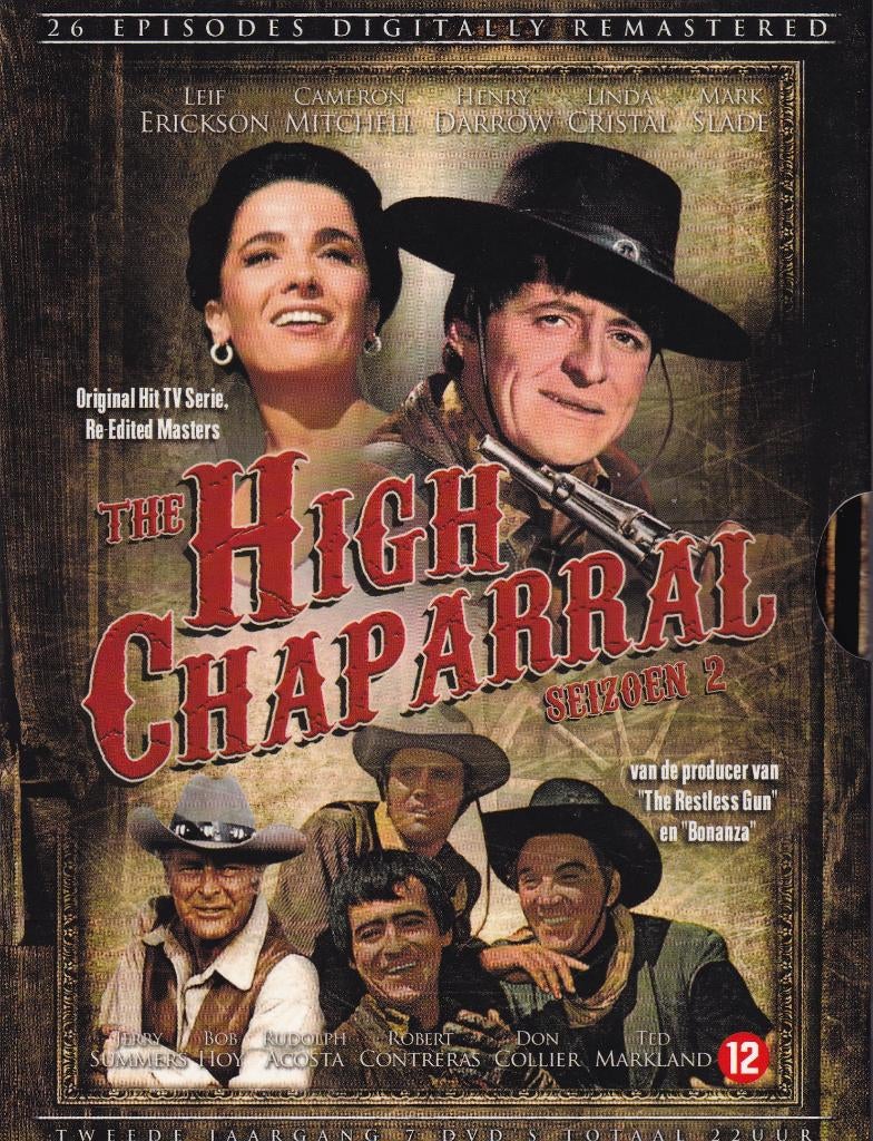 Te koop 7dvdbox the high chaparral seizoen 2 (26 episodes), Cd's en Dvd's, Dvd's | Actie, Nieuw in verpakking, Actie, Boxset, Alle leeftijden