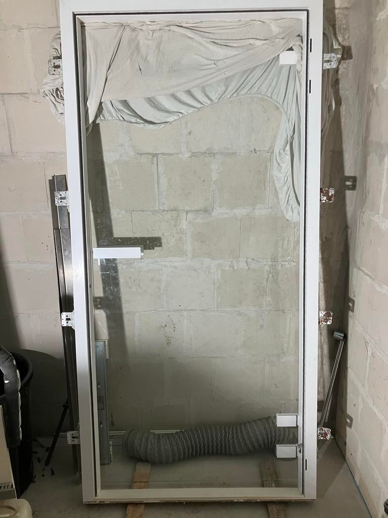 Cleopatra stoomdouche deur 1.00x2.05m, Ophalen, Gebruikt, 80 tot 100 cm, Overige typen