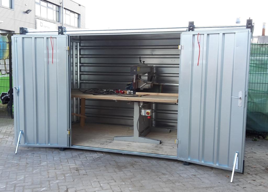 mobiele werkplek/bouw/verbouw/container/kovobel/opslag, Doe-het-zelf en Verbouw, Werkbanken, Nieuw, 120 tot 170 cm, Inklapbaar