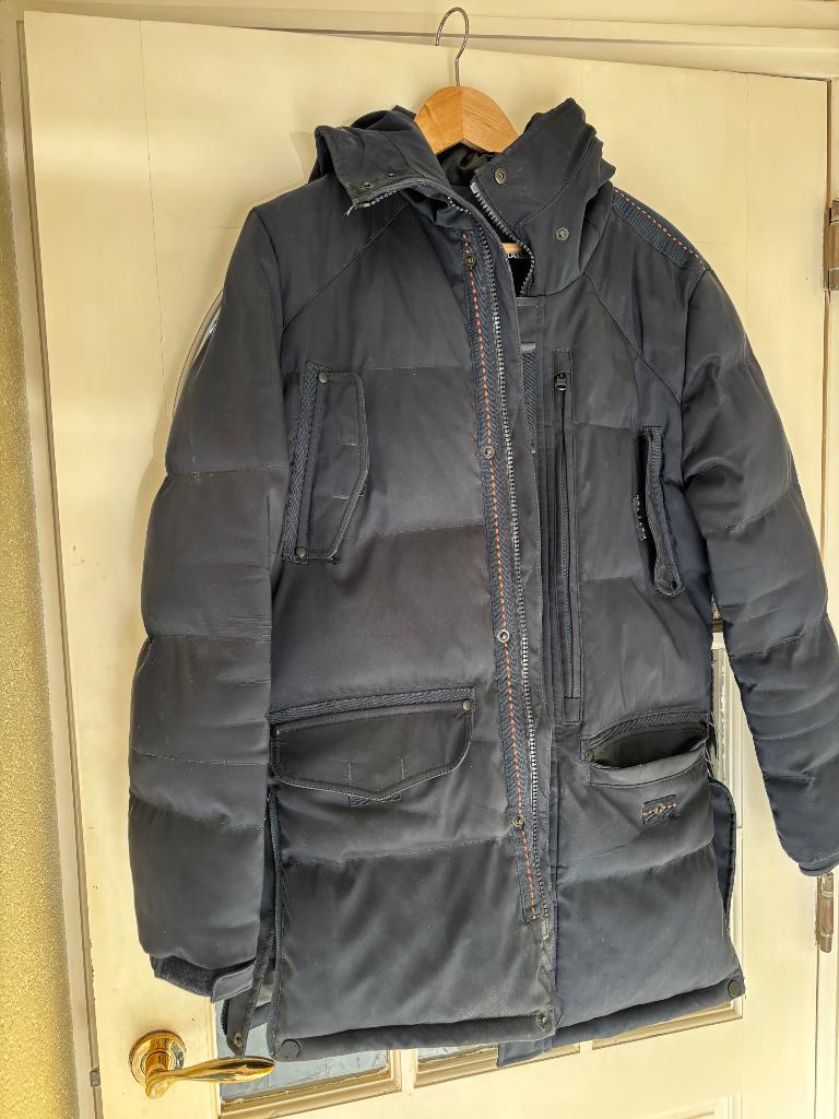 Stoere winterjas, Ophalen, Blauw, Zo goed als nieuw, Jack & Jones