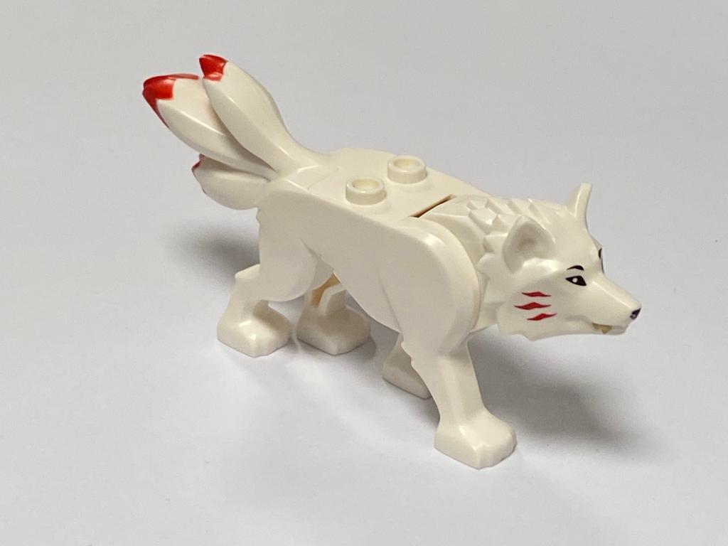 Lego nieuwe witte wolf (Ninjago Akita), Ophalen of Verzenden, Nieuw, Losse stenen, Lego