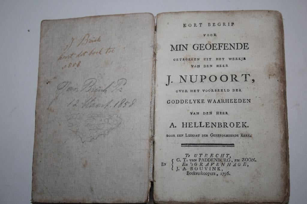 Kort Begrip uit het werk Jan Nupoort over Hellenbroek (1796), Boeken, Godsdienst en Theologie, Gelezen, Christendom | Protestants