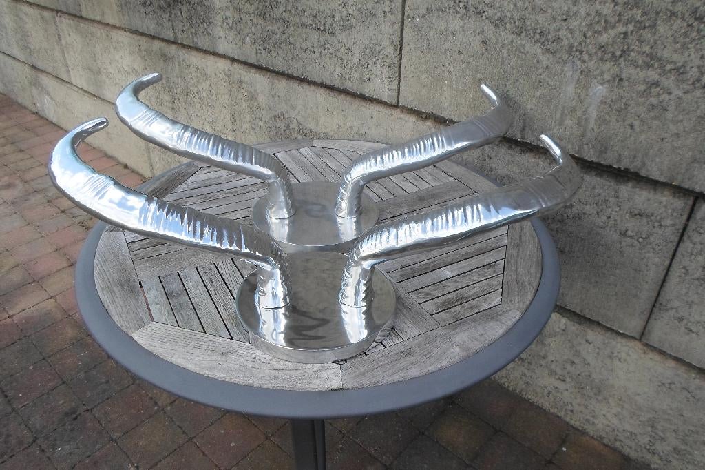Pols Potten Buffel Horens Aluminium, Antiek en Kunst, Kunst | Designobjecten, Ophalen of Verzenden