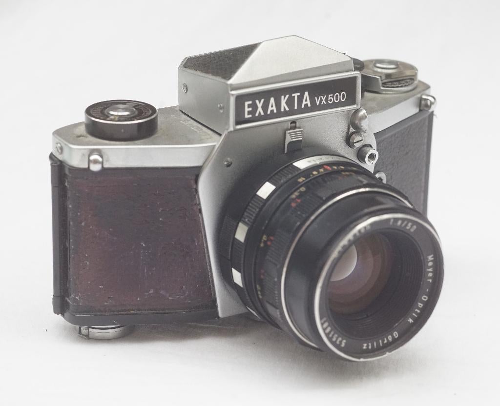 *Exakta VX 500 met Meyer Optik Gorlitz Oreston 50mm f1.8, Ophalen of Verzenden, Compact, Overige Merken