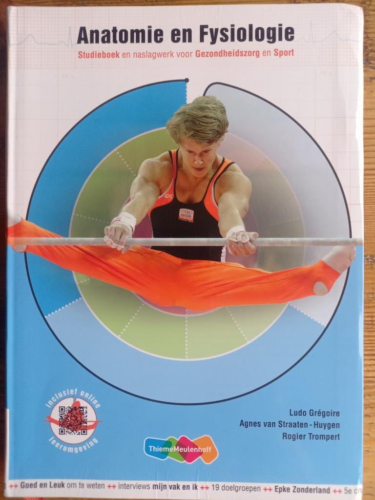 Anatomie en Fysiologie Studieboek, Ophalen of Verzenden, Beta, Zo goed als nieuw, HBO