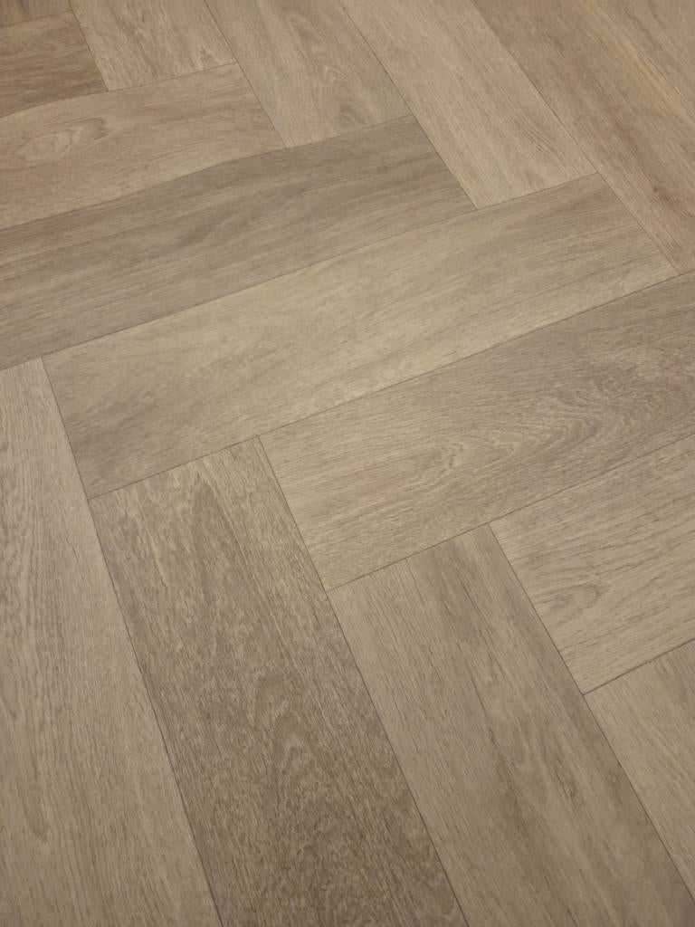 Visgraat Vinyl Vloer, Ophalen, Nieuw, Minder dan 10 m², Bruin