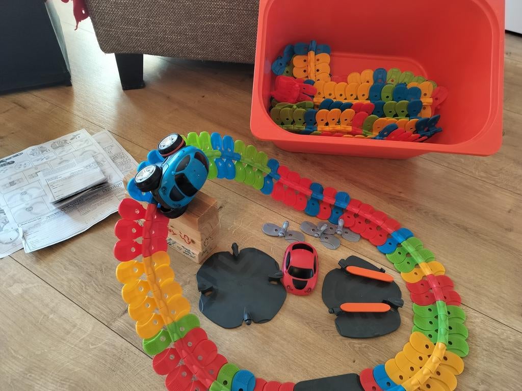Smoby Flexibele Racebaan - Uren Speelplezier!, Zelf te bouwen, Handmatig, Ophalen, Overige merken