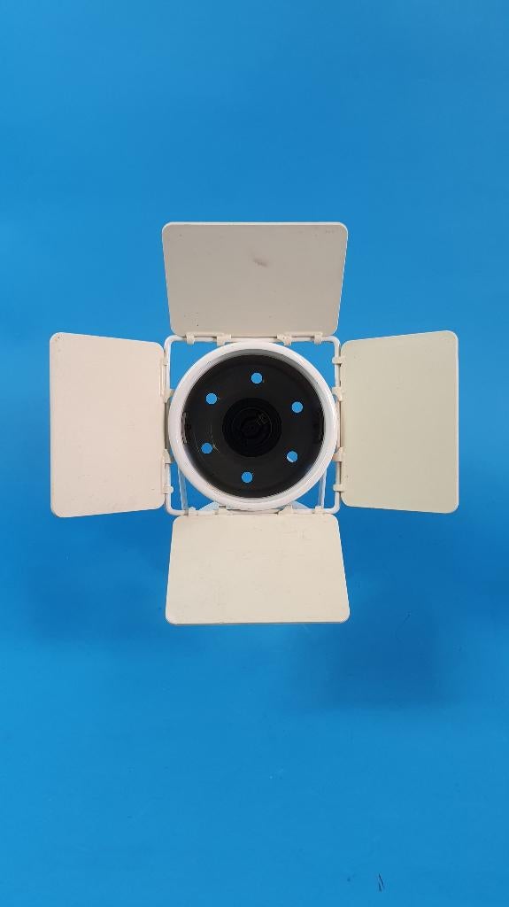 Vintage spot, filmspot of fotospot, wit metaal. 4A5, Tweedehands verkoop, Tweedehands verkoop, Gebruikt, Ophalen of Verzenden