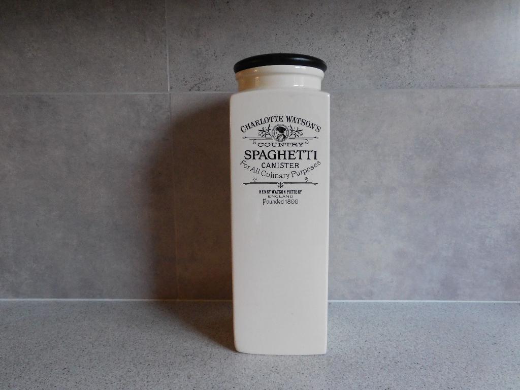 Voorraadpot SPAGHETTI Charlotte Watson, Huis en Inrichting, Overige typen, Ophalen of Verzenden, Zo goed als nieuw, Overige stijlen