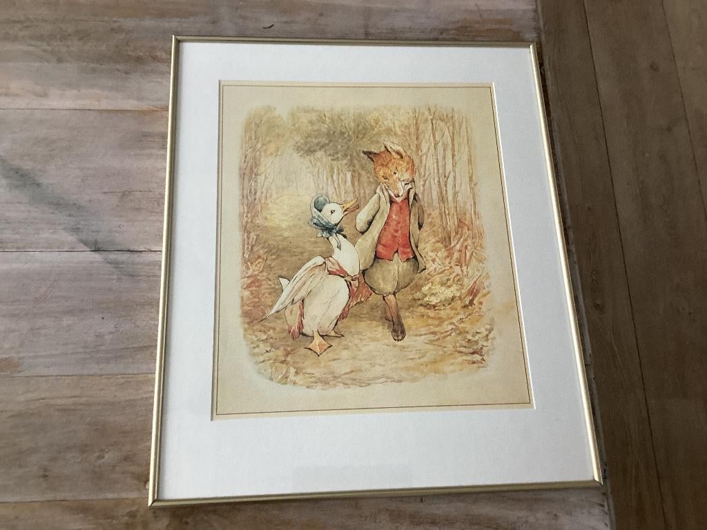 Prachtige wandprent van Beatrix Potter, Huis en Inrichting, Ophalen, Zo goed als nieuw
