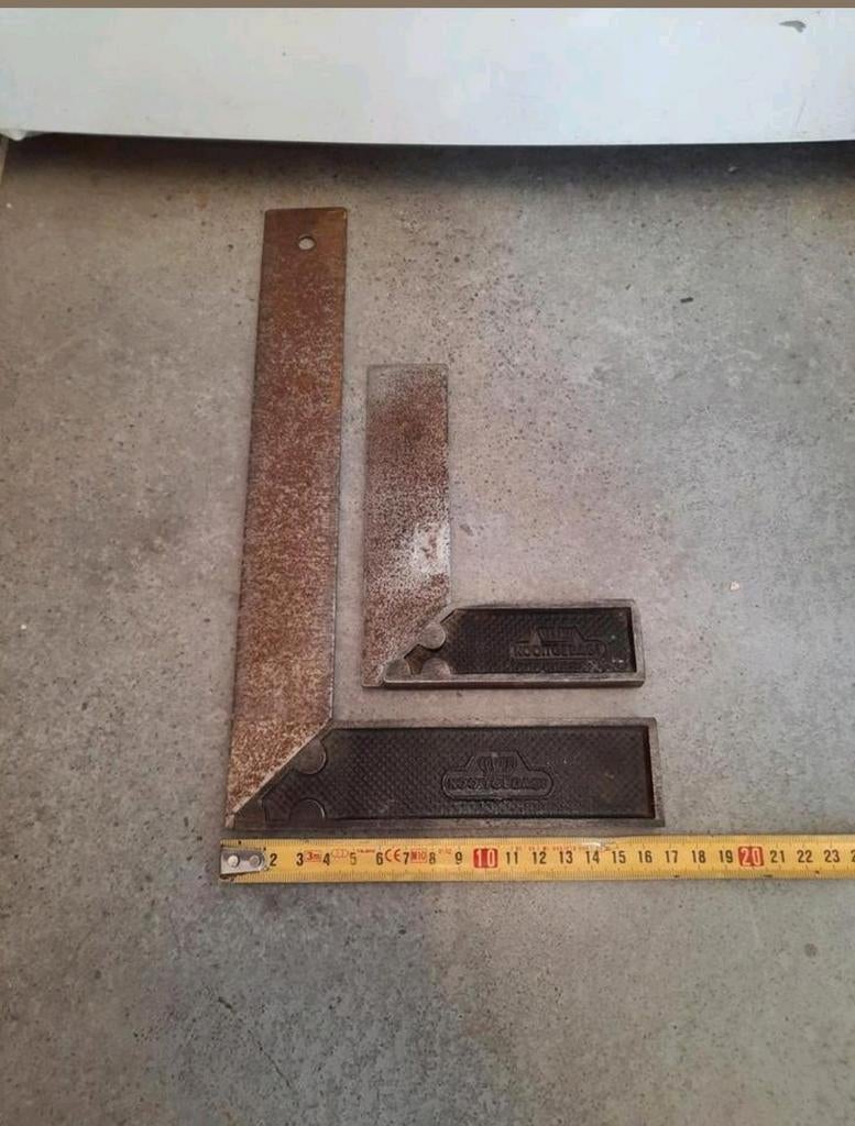 2x blokhaak winkelhaak 90 graden nooitgedacht nooitgedagt, Doe-het-zelf en Verbouw, Gereedschap | Handgereedschap, Ophalen of Verzenden